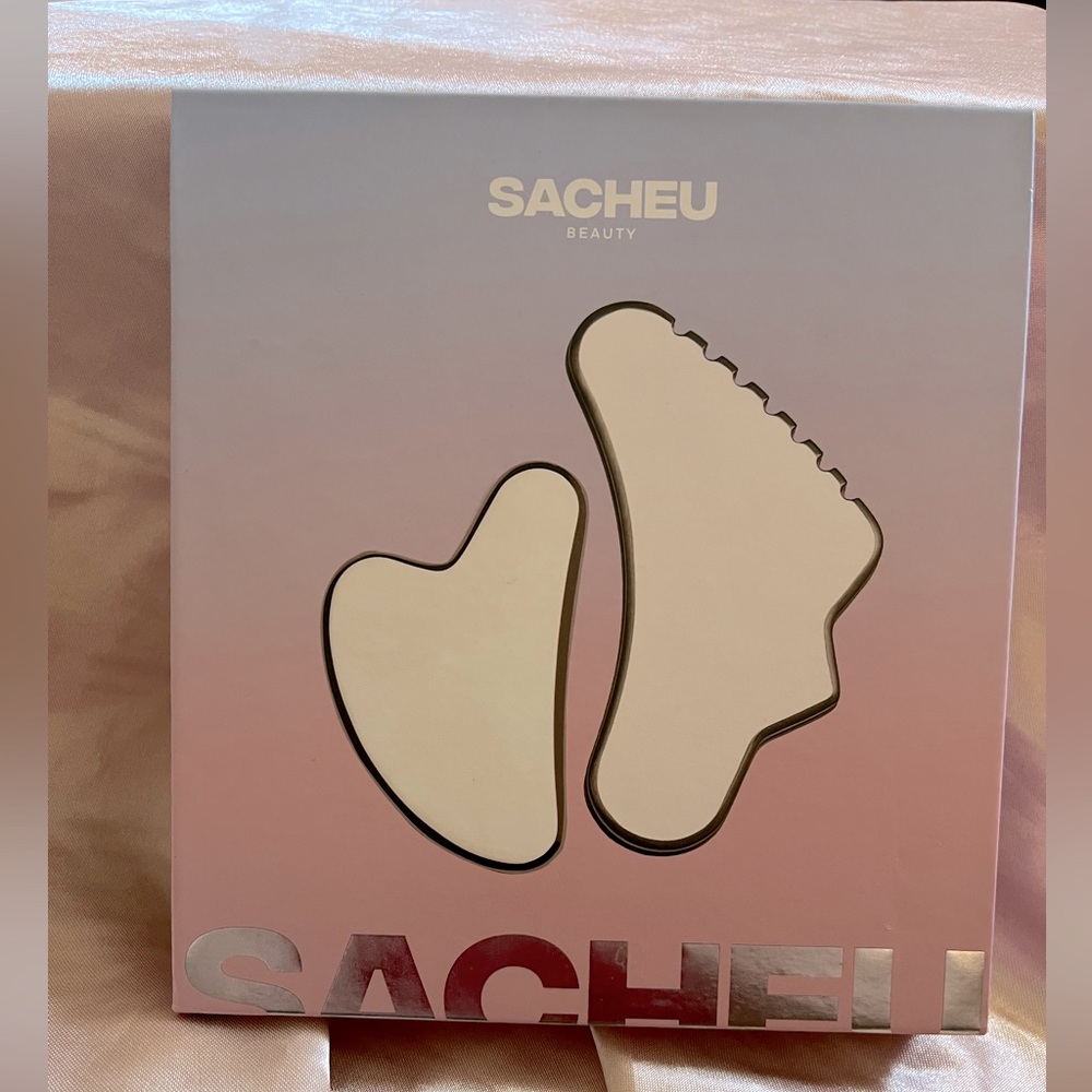 NIB Still Sealed Stainless Steel Gua Sha Two pieces included
